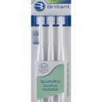 Pack 3 Brosses à dents Brilliant pour future maman - Blanche