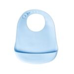 Yummy Bavoir en Silicone avec Poche 4m+ Bleu Ciel
