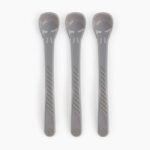 Twistshake Lot de 3 cuillères 4m+ Gris