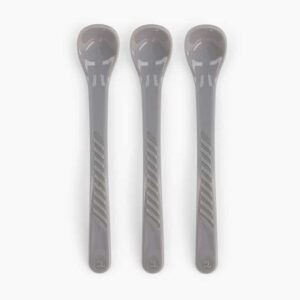 Twistshake Lot de 3 cuillères 4m+ Gris