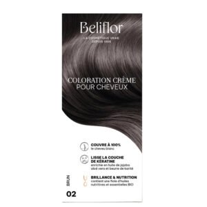 Beliflor Unidose Coloration Crème pour Cheveux 120ml -  N° 02 Brun