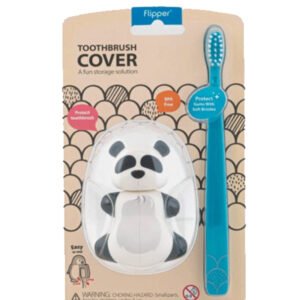 Brosse à dent Flipper avec couvercle - Panda