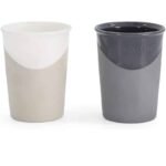 Twistshake Lot de 2 Tasses Blanc & Noir 170ml
