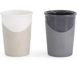 Twistshake Lot de 2 Tasses Blanc & Noir 170ml