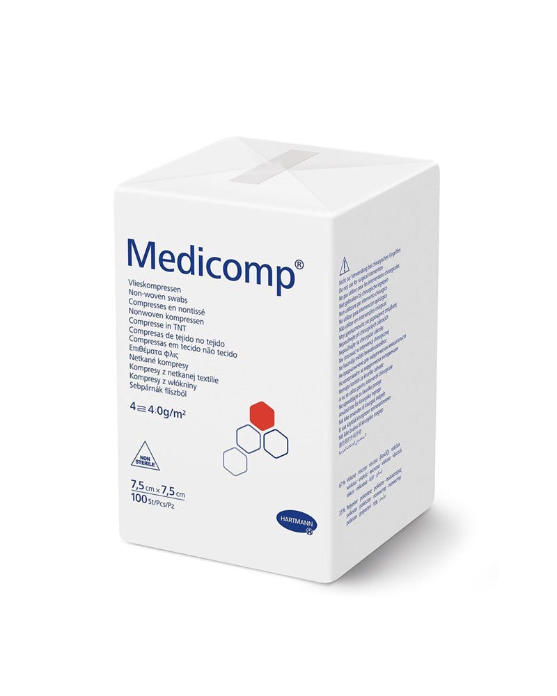Hartmann Medicomp® S 40 Compresses non tissé non Stériles 7.5x7.5cm