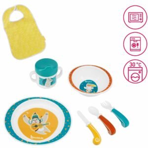 Badabulle Coffret Repas Yummy - Set Vaisselle 7 pièces
