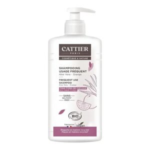Shampooing Cattier à Aloe vera et l'Orange Bio sans sulfates - 500ml