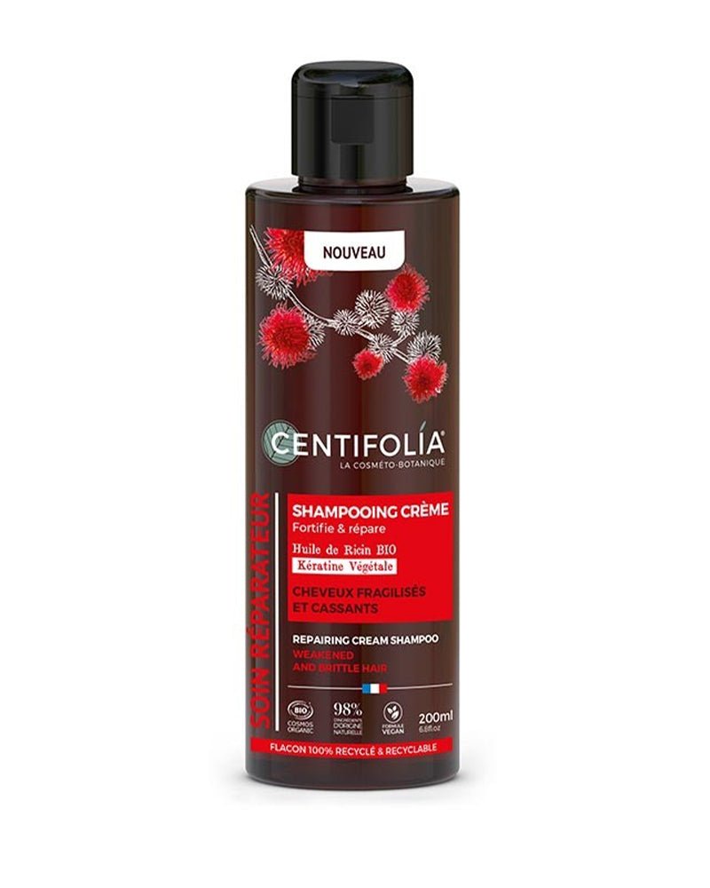 Shampoing Crème Réparateur Cheveux Fragilisés 200ml Bio 3A+ - Centifolia