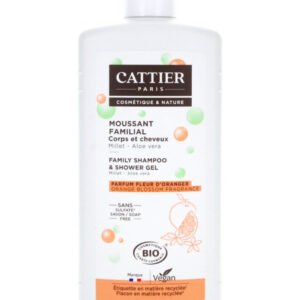 Cattier Moussant familial Corps et cheveux sans sulfates pour toute la famille - 500ml