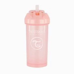 Twistshake Gourde à Paille 360ml Pearl Rose