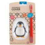 Brosse à dent Flipper avec couvercle - Pingouin