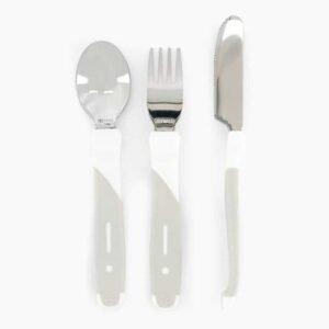 Twistshake Set de Couverts en Acier Inoxydable Blanc 12m+