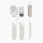 Twistshake Set de Couverts en Acier Inoxydable Blanc 12m+