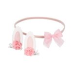 Lot de 3 Pinces à Cheveux et Serre-Tête Carter's 0-12M - Rose