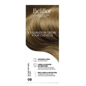 Beliflor Unidose Coloration Crème pour Cheveux 120ml -  N° 08 Blond Naturel Clair