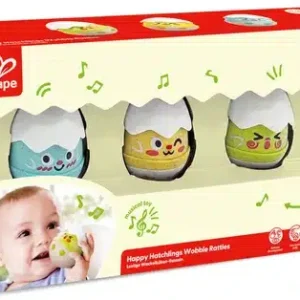 Hape set de 3 hochets poussins