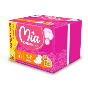 Mia Cotton Touch Serviette Hygiénique Ultra Fine Long - Pack 16 Unités