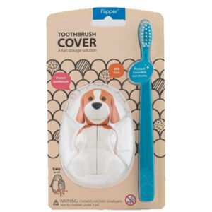 Brosse à dent Flipper avec couvercle - Chien