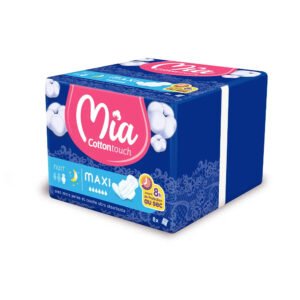 Mia Cotton Touch Serviette Hygiénique Maxi Nuit - 8 Unités