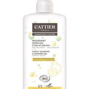 Cattier Moussant Familial Corps & Cheveux pour toute la famille - 1L