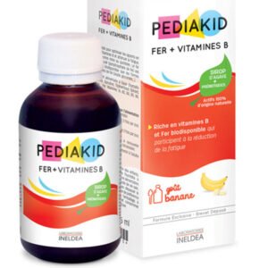 PEDIAKID Fer + Vitamines B goût banane 125ml