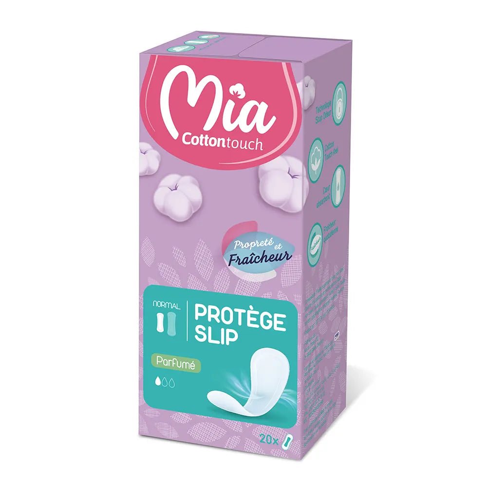 Mia Cotton Touch Protège Slip Normal Parfumé - 20 Unités (exp:07/25)