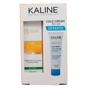 Kaline K. Sun Ecran Fluide Teinte Clair Peaux Mixtes a Grasses 50ml+k.aqua Cold Creme Pack