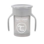 Twistshake Tasse d'entraînement 230ml Gris Pastel