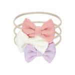Lot de 3 Bandeaux Papillon Carter's - Rose & Blanc & Mauve