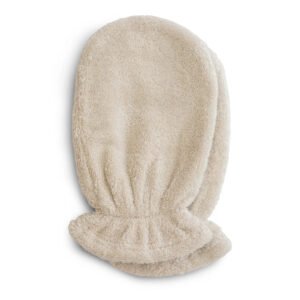 Mushie Lot de 2 Gants de Bain en Coton Biologique - Brouillard