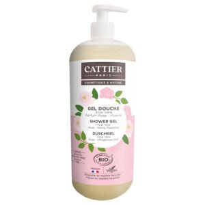 Cattier Gel Douche Sans Sulfate Parfum Rose & Pivoine 1L