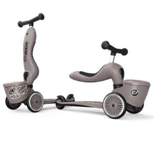 Scoot And Ride Highwaykick 1 Lifestyle – Brown Lines | Trottinette 2 en 1