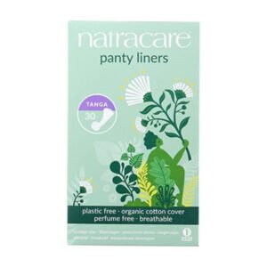 Natracare Protège Slips Tanga avec ailettes - 30 Unités