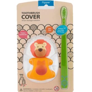 Brosse à dent Flipper avec couvercle - Lion