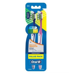 Oral-B Lot de 2 Brosse à Dents Pro-Expert Maxi Clean Indicateur Soft