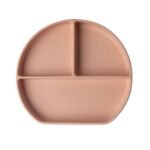 Yummy Assiette en Silicone Multi-Compartiments avec Ventouse - Blush