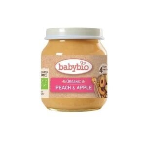Babybio Confit Pêche et Pomme Bio 4mois+