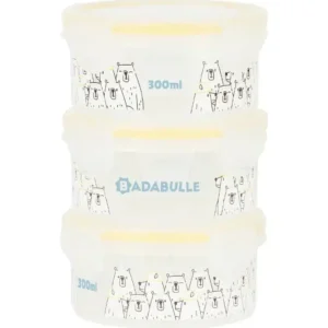 Badabulle 3 Pots De Conservation Maxi Box 300ml