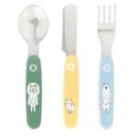 Badabulle Couverts enfant inox lot de 3