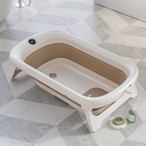 Baignoire pliable avec thermomètre digital - White Bronze
