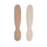 Pré-Cuillères Beaba 4 mois+ en silicone coloris Pralin Argile