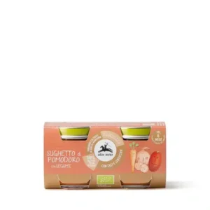 Alce Nero 2 Pots Sauce Tomate Bio avec Légumineuses 6m+