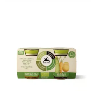 Alce Nero 2 Pots aux légumes mixtes Bio 4m+