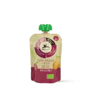 Alce Nero Purée Bio de Poires Prunes et Riz 6mois+