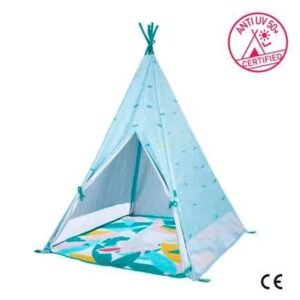 Badabulle Tipi Jungle In & Out Anti-UV FPS 50+ avec Matelas Waterproof et Sac de Transport