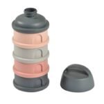 Beaba Boîte doseuse 4 compartiments Gris-Rose