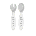 Retrouvez Beaba Set 2 couverts ergonomiques 2ème âge Gris au meilleur prix sur Bebemaman.ma . Livraison à domicile partout au Maroc.