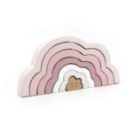 Label Label Arc en ciel puzzle en bois - Rose