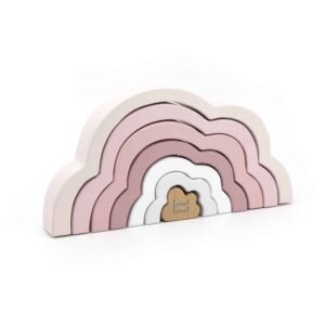 Label Label Arc en ciel puzzle en bois - Rose