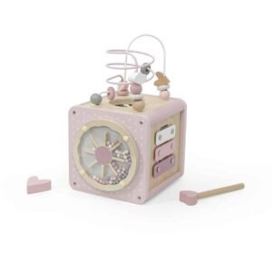 Label Label Cube d'Activités 5 en 1 - Rose